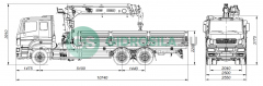 Бортовой КАМАЗ-65207-1002-S5(87) с КМУ PALFINGER INMAN IT 150