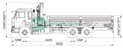 Бортовой КАМАЗ-65115-3094-50 с КМУ PALFINGER РК15500А