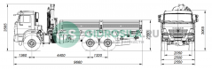 Бортовой КАМАЗ-43118-3027-50 с КМУ PALFINGER INMAN IM150N
