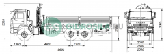 Бортовой КАМАЗ-43118-3027-50 с КМУ PALFINGER РК15500А