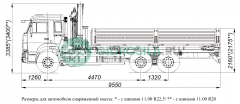 Бортовой КАМАЗ-65115-3094-48 с КМУ PALFINGER INMAN IM150N
