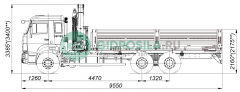 Бортовой КАМАЗ-65115-3094-50 с КМУ PALFINGER INMAN IM150N